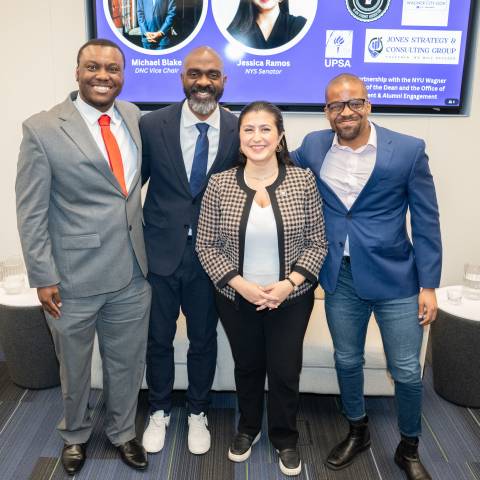 Bryan Matthew, Michael Blake, Senator Jessica Ramos, Austin Celestin