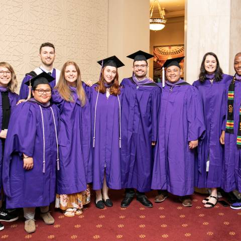 A group of graduates
