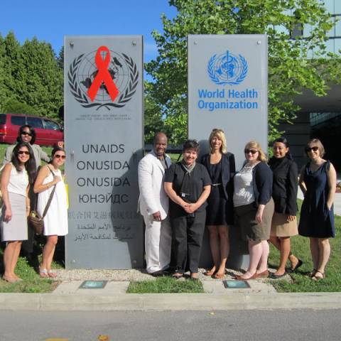 Wagner’s International Health Policy class visits the WHO Photo by Vivian Yela