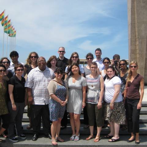 A tour of Accra with the former Mayor. Photo by Sandra Vu