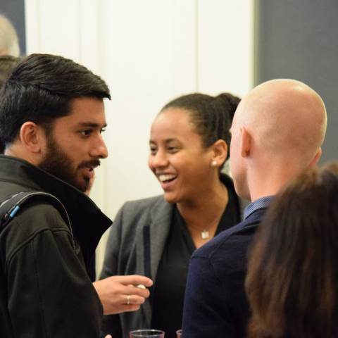 People in conversation