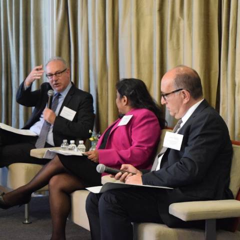 Panelists speaking