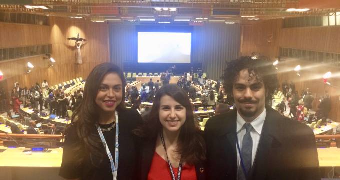 NYU Wagner students at ECOSOC Youth Forum