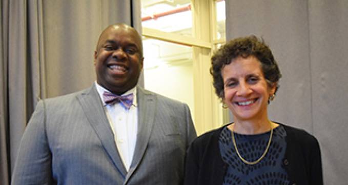 Richard Buery (left) Dean Sherry Glied (right)