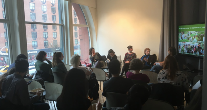 Panelists and participants of the event.