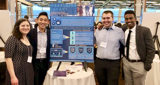 Razakh and classmates at the 2019 capstone event